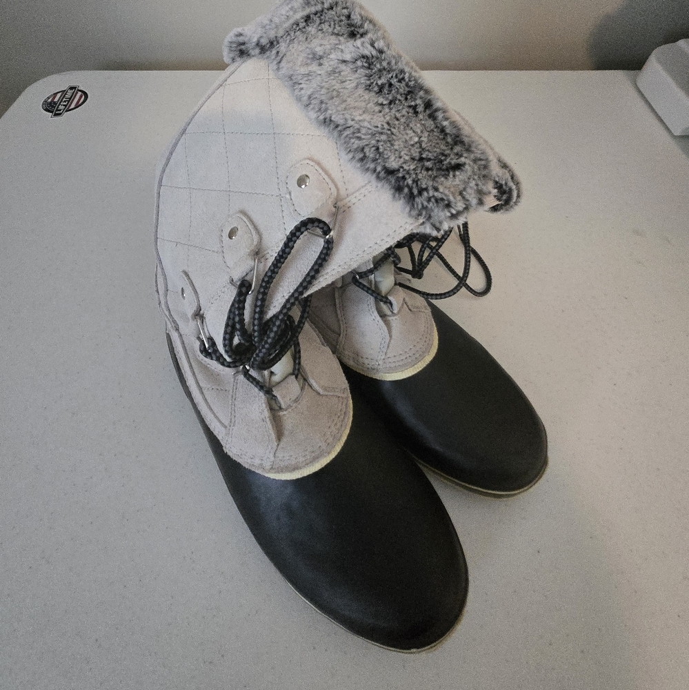 Women's Winter Boots with Faux Fur Trim